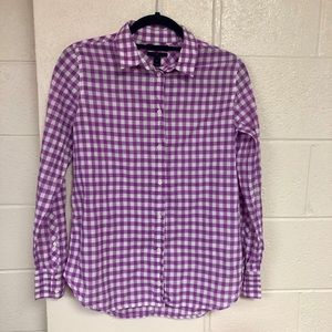 J. Crew Women’s Boy Shirt Button Down Purple sz 4